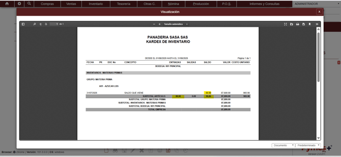 Inventario comprometido 3