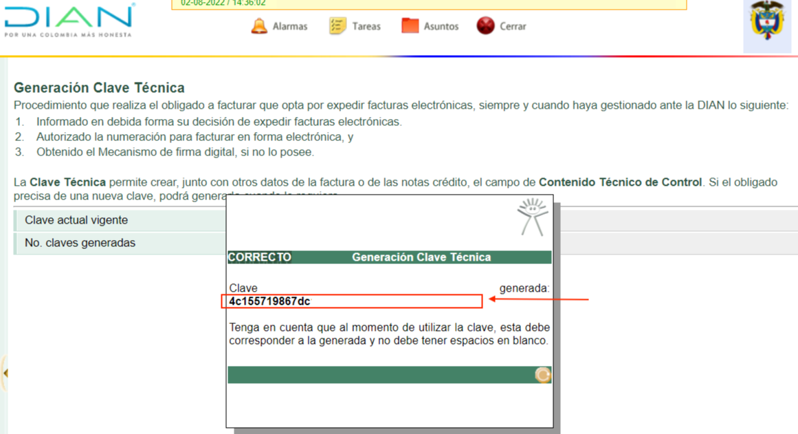 ¿Cómo solicito la clave técnica del documento soporte en la DIAN?