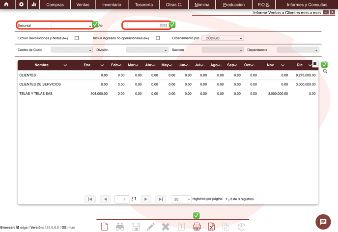 INFORME VENTAS DE CLIENTES MES A MES