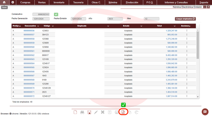 emision de nomina en excel