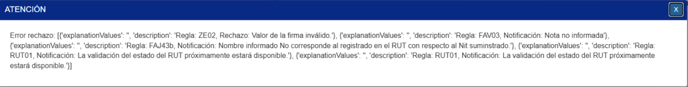 Rechazo ZE02 F.E