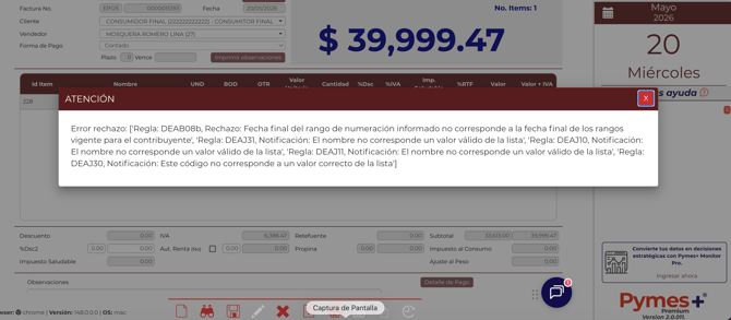 Reglas de rechazo