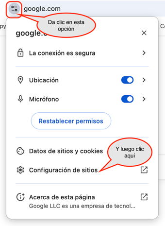 Abrir la privacidad