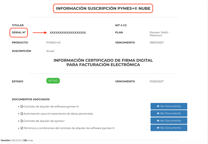 Serial de contrato