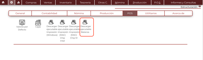 Descarga de ejecutable