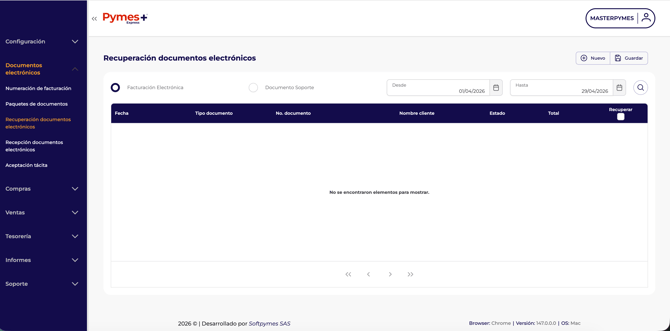 Recuperación de documentos